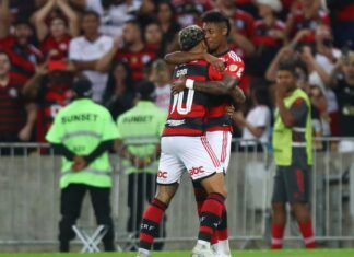VÍDEO: Bruno Henrique exalta Gabigol após vitória do Flamengo: “Sabe colocar a bola onde eu gosto”