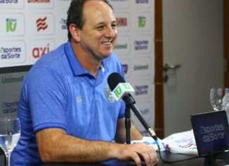 Rogério Ceni é apresentado oficialmente: “Oportunidade da minha vida”