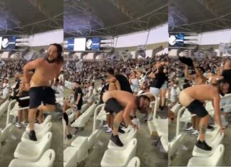 “Pra lua”: torcedor do Vasco perde a linha e fica quase nu ao comemorar vitória em clássico