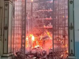 VÍDEO: incêndio atinge igreja tombada como patrimônio na Bahia em Valença