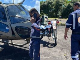 Aeronave faz pouso forçado na Ilha de Itaparica em Vera Cruz
