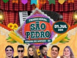 LIBERADA A PROGRAMAÇÃO DO SÃO PEDRO DE RIBEIRA DO AMPARO 2023