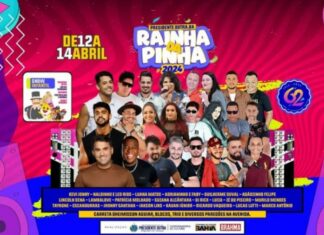 CONFIRA PROGRAMAÇÃO COMPLETA DA FESTA RAINHA DA PINHA 2024