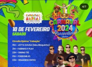Correntina se prepara para mais um sábado de festa no Carnaval 2024