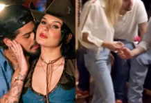 Zé Felipe é flagrado fazendo carícias em loira em festa de Ana Castela; VÍDEO